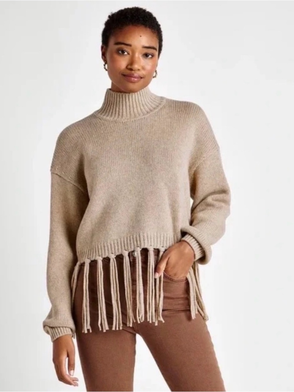 Splendid Riley Fringe Sweater Size Medium